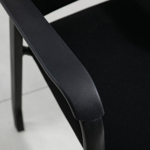 Rootz Vinsetto 2 Piece Set Meeting Chair - Conference Chair - Office Chair - Ergonomic - Stackable - High Stability - 58cm x 58cm x 88cm