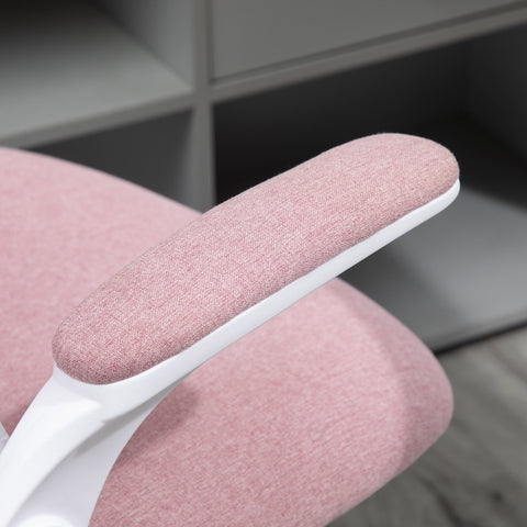 Rootz Pink Office Chair - Desk Chair - Ergonomic Seating - Adjustable Lumbar Support - 62.5cm x 60cm x 94-104cm