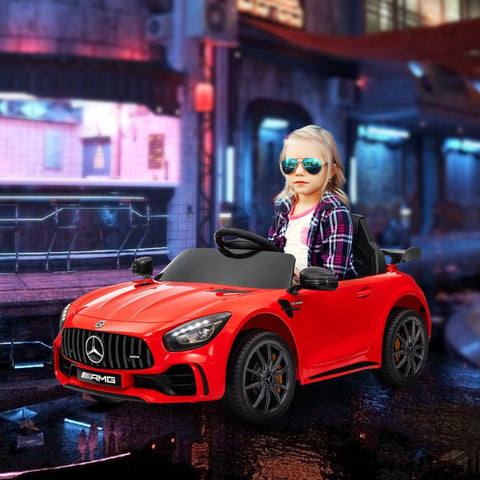Rootz Mercedes-Benz AMG GTR Children's Electric Car - Kids Ride-On - Remote Control Ride - Safe & Fun - 108L x 67W x 46H cm