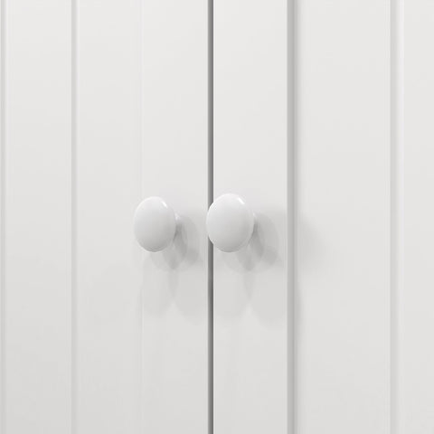 Rootz Kitchen Cabinet - Pantry Furniture - Storage Cupboard - 2 Doors, 17 Shelves Total - Tilt Protection - 60L x 30B x 104H cm