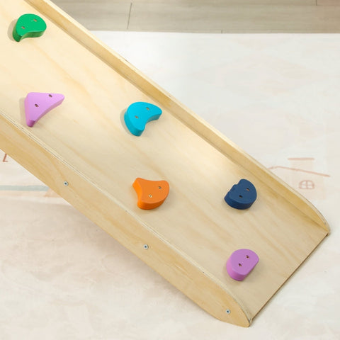 Rootz 3-in-1 Indoor Climbing Frame - Montessori Play Set - Foldable Climbing Triangle - Promotes Motor Skills - 175cm x 70cm x 89cm