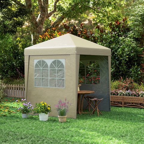 Rootz Garden Pavilion Pop-Up Tent - Foldable Gazebo - UV Protection Shelter - 202cm x 202cm x 261cm
