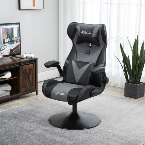 Rootz Ergonomic Gaming Chair - eSport Chair - Workstation Seating - Height Adjustable, Neck & Loin Pillows - 69cm x 73cm x 112-118cm