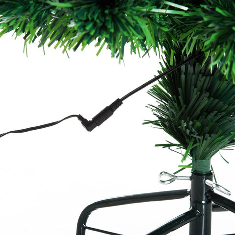 Rootz Artificial Christmas Tree - Fir Tree - LED Fiber Optic Tree - Reusable - Cost-Effective - Metal Stand - Ø60 x H120 cm