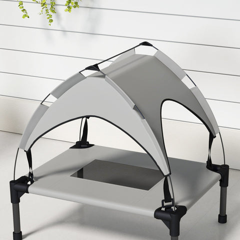 Rootz Dog Bed with Roof - Outdoor - Portable - Water-Repellent - 61 x 46 x 63 cm - Comfort & Protection for Dogs Up to 30kg