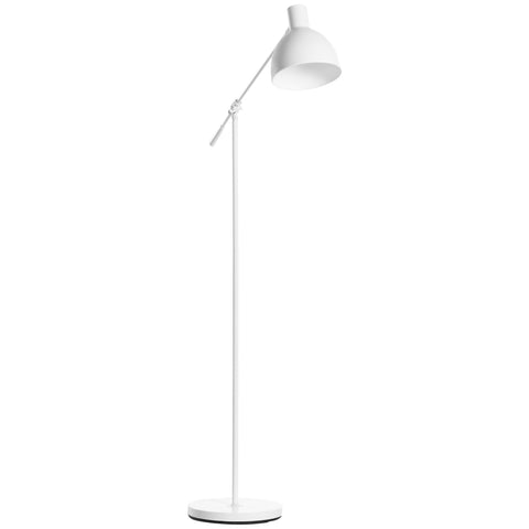 Rootz Industrial Standing Lamp - Floor Lamp - Adjustable Lighting - Enhances Ambiance - 30cm x 30cm x 131-155cm, White