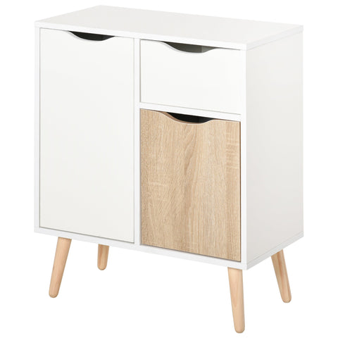 Rootz Buffet Sideboard - Storage Cabinet - Credenza - Scandinavian Design - Sturdy & Safe - 60x30x72cm