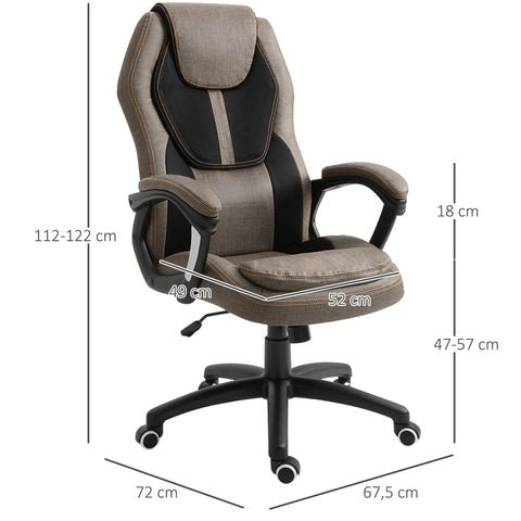 Rootz Massage Chair - Office Chair - Ergonomic Chair - 6-Point Massage - 67.5cm x 72cm x 112-122cm