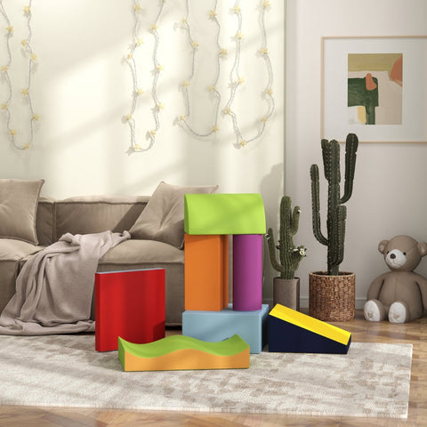 Rootz Soft Building Block Set - Foam Blocks - Interactive Toy - Stimulates Creativity - Multicolored - 40cm x 40cm x 20cm