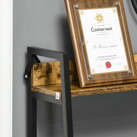 Rootz 5 Tier Industrial Bookcase - Storage Shelf - Living Room Shelf - Maximize Storage - 70L x 35W x 150H cm