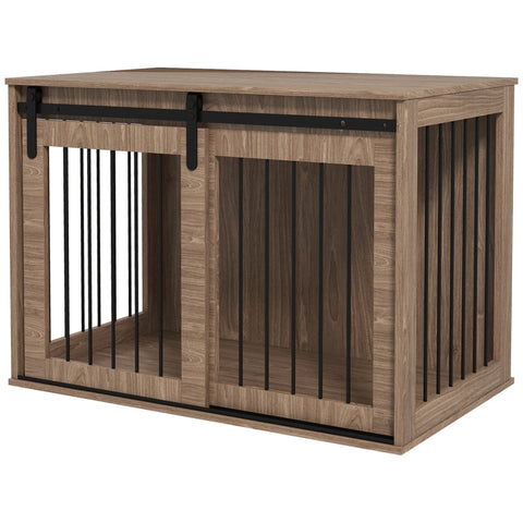 Rootz Dog Crate - Pet Cage - Kennel - Ventilated Design - 98cm x 58cm x 61cm