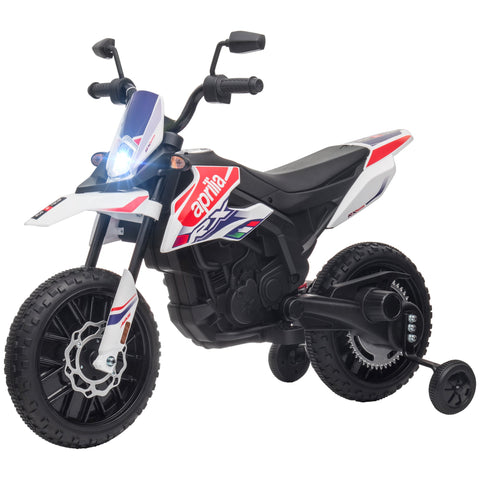 Rootz 12V Kids Motorcycle with Training Wheels - Electric Bike - Ride-On Toys - Smooth Ride - 106.5cm x 56cm x 80cm