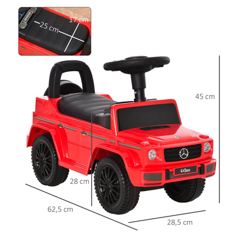 Rootz Children's Drivecar - Ride-On Vehicle - Toddler Car - Promotes Motor Skills - 62.5cm x 28.5cm x 45cm - Licensed Mercedes Benz
