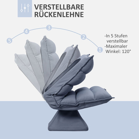 Rootz Swivel Armchair - Tilting Backrest - Leather Look Chair - Adjustable Backrest - 360° Rotating Seat - Breathable Microfiber Cover - 62cm x 70cm x 95cm