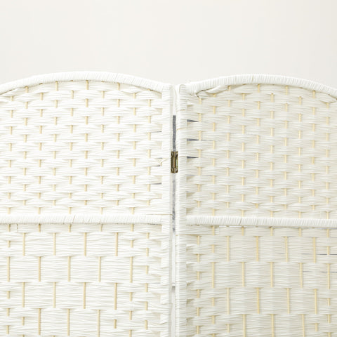 Rootz 4-Part Foldable Room Divider - Privacy Screen - Partition Screen - Enhanced Privacy - 180cm x 1.7cm x 180cm