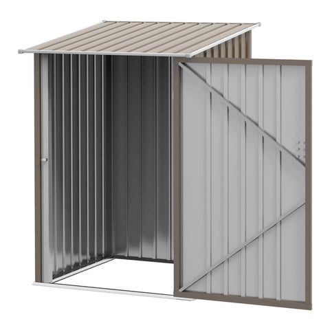 Rootz Garden House - Device Shed - Storage Shed - Lockable Door - 1m² Space - Durable Steel - 100cm x 103cm x 160cm
