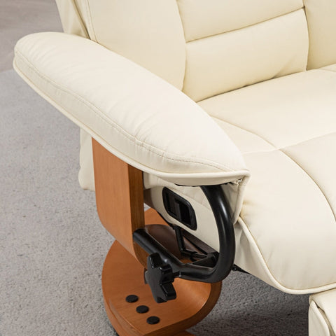 Rootz Relax Chair - TV Armchair - Faux Leather Recliner - Compact Reclining Chair - 78cm x 88cm x 103cm