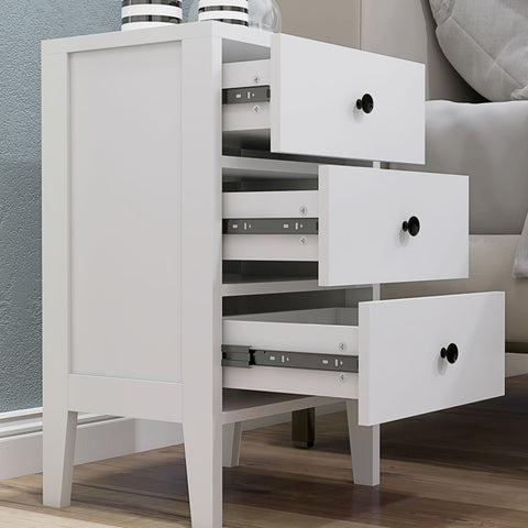 Rootz 2 Piece Set Bedside Tables - Side Tables - Nightstands - Ample Storage - 40b x 30t x 64h cm