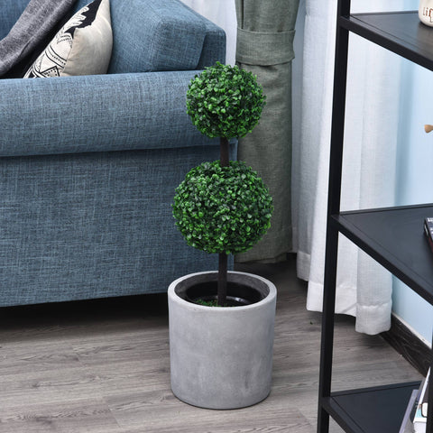 Rootz Set of 2 Artificial Plants - Faux Plant - Fake Tree - Zero Maintenance Greenery - 23cm x 67cm - Perfect Indoor Decor