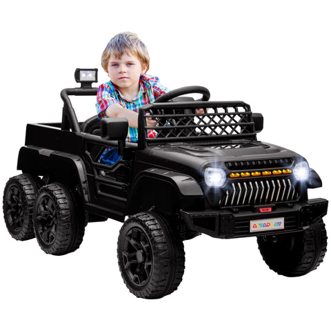 Rootz 12V Electric Kids Car with Trailer - Ride-On Toy - Children's Electric Vehicle - 4 Motors & Safe Remote Control - 122cm x 62.5cm x 65cm