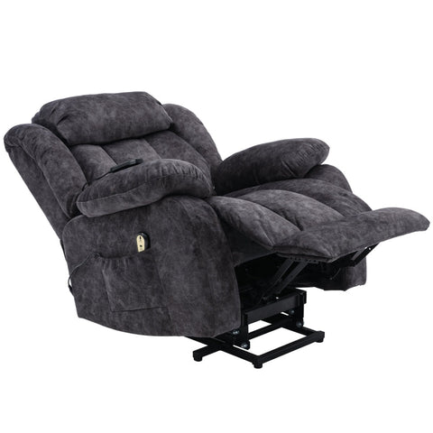 Rootz Power Massage Recliner - Heated Lounge Chair - Vibrating Relaxation Chair - Ultimate Comfort - 92cm x 102cm x 100cm