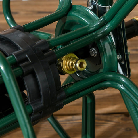 Rootz Garden Hose Roller on Wheels - Hose Car - Portable Reel - Easy Watering - 51.5cm x 60.5cm x 78.5cm