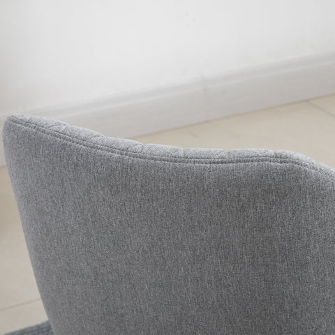 Rootz Set of 2 Scandinavian Dining Chairs - Visitor Chairs - Linen Upholstered - Optimal Comfort - 60cm x 56cm x 79cm