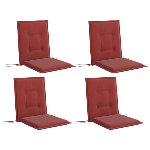Rootz 4 Piece Set Seat Cushion - Chair Cushion - Outdoor Pad - UV Resistant - 108cm x 50cm x 5cm
