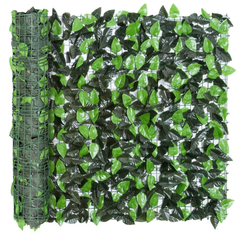 Rootz Artificial Leaf Fence - Green Wall Covering - UV Resistant - Adjustable Size - 300cm x 100cm - Easy Installation - Durable PE Fabric