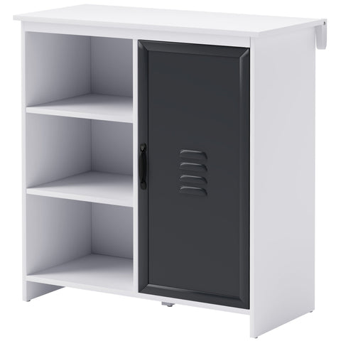 Rootz Buffet Storage Unit - 3 Compartment Cabinet - Modern Furniture - Elegant Storage - 80cm x 35cm x 82cm