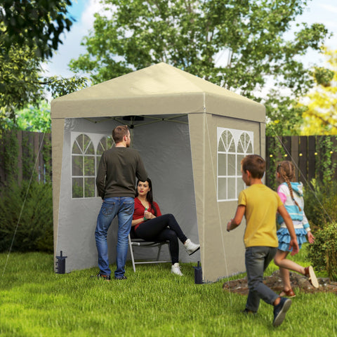 Rootz Garden Pavilion Pop-Up Tent - Foldable Gazebo - UV Protection Shelter - 202cm x 202cm x 261cm