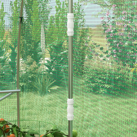 Rootz Garden Greenhouse Tunnel - Plant Nursery - Polyethylene Shelter - Integrated Irrigation - 298cm x 200cm x 197cm