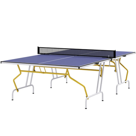 Rootz Tafeltennistafel - Pingpongtafel - Opvouwbare speeltafel - Ultracompacte opslag - Verstelbare poten - Multifunctioneel gebruik - 274 cm x 152,5 cm x 76 cm - MDF en staal