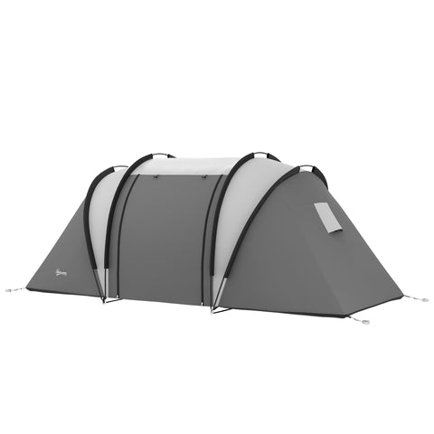 Rootz Camping Tent - Family Tent - Tunnel Tent - Water-Repellent - Easy Transport - 450cm x 220cm x 180cm