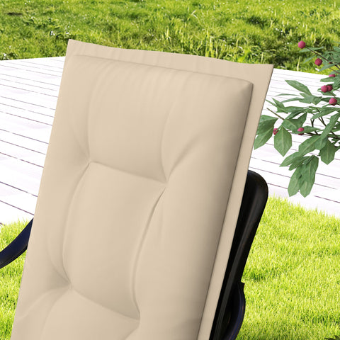 Rootz 4 Piece Set Seat Cushion - Chair Cushion - Stool Pillow - Maximum Comfort - 108cm x 50cm x 5cm - Indoor Outdoor Use - UV & Water-Resistant