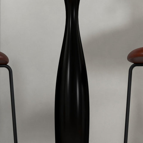 Rootz Dining Room Table - Kitchen Table - Dining Table - Elegant Style - Ø70cm x 74cm - Melamine Coated MDF - Powder-Coated Steel Frame