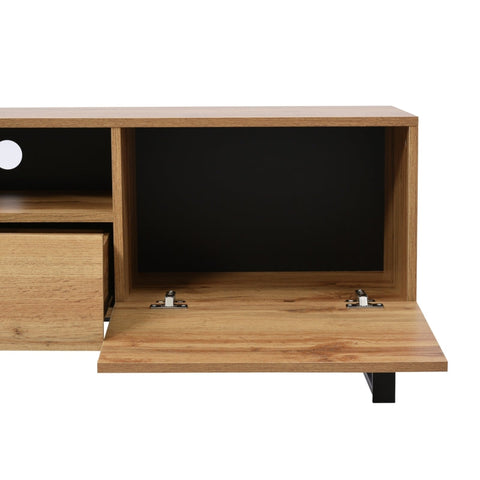 Rootz Modern TV Stand - Entertainment Unit - Media Console - Durable & Spacious - 190L x 38W x 48H cm