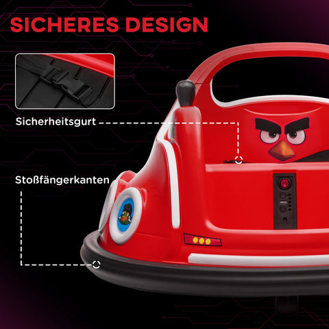 Rootz Kids Bumper Car - Electric Ride-On - Children’s Car - 360° Rotation Fun - 73cm x 73cm x 44cm