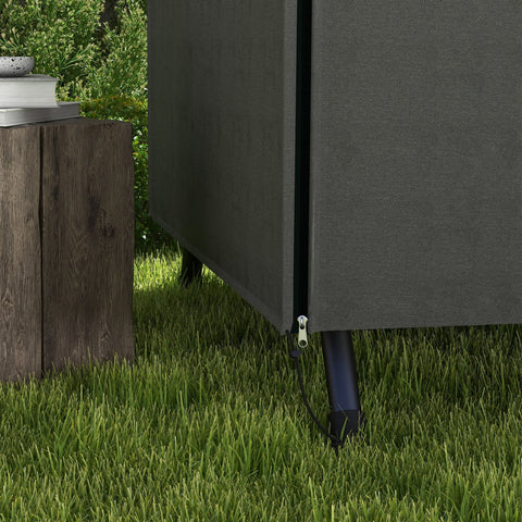 Rootz Garden Swing Cover - Protective Cover - Waterproof Cover - UV Resistant - 205cm x 124cm x 164cm - Grey