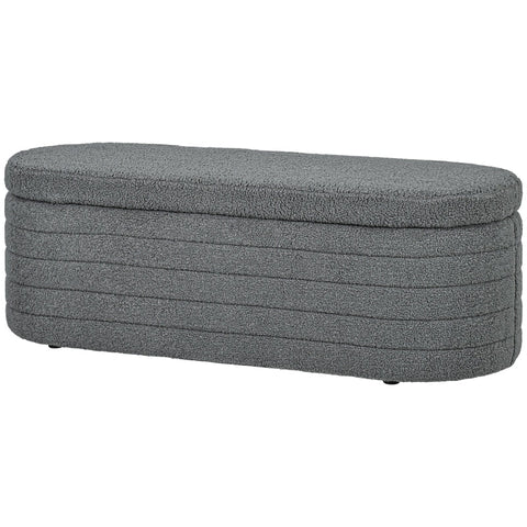 Rootz Padded Bed Bench - Storage Ottoman - Window Seat - 100% Polyester - Eucalyptus Wood Frame - 116cm x 41cm x 40.5cm
