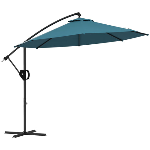 Rootz Side Tiltable Parasol - Sun Shade - Outdoor Umbrella - UV Protection 30+ - 293cm x 260cm