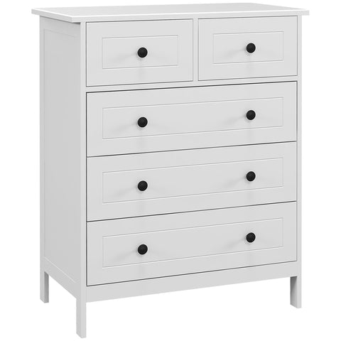 Rootz Dresser Storage Unit - Chest of Drawers - Bedroom Furniture - Ample Storage - 74cm x 40cm x 91cm