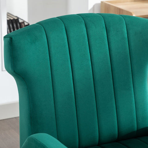 Rootz Velvet Armchair - Lounge Chair - Accent Seating - Superior Comfort & Style - 69cm x 72cm x 90cm