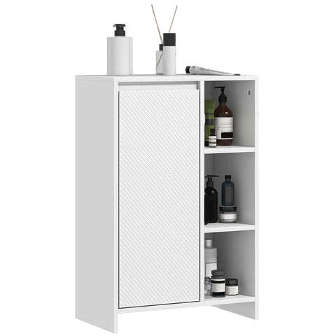 Rootz Bathroom Cabinet - Storage Cabinet - Organizer - Adjustable Shelf - 53 x 30 x 80 cm - Optimize Small Spaces