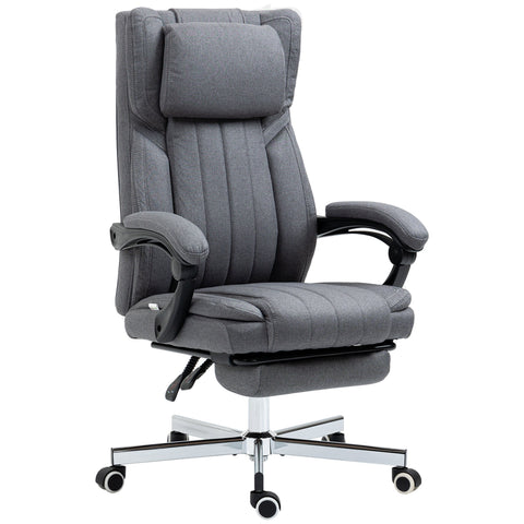 Rootz Office Chair - Rotating Seat - Height Adjustable - Ergonomic Comfort - 65cm x 61cm x 105-113cm - Grey