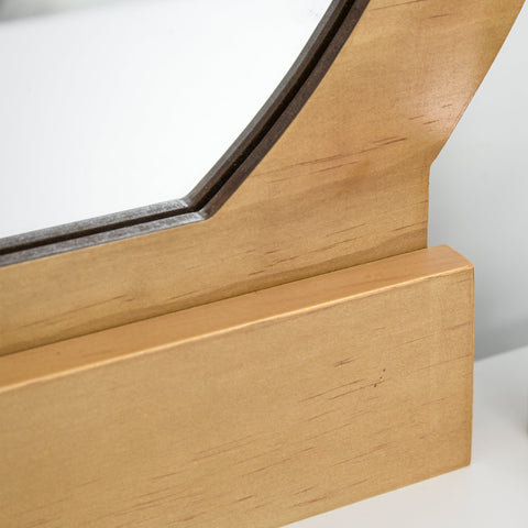 Rootz Coiffeuse Design Scandinave Dressing Table - Vanity Desk - Beauty Station - High Comfort Stool - 80x40x125cm Dressing Table, 44.5x36.5x45cm Stool