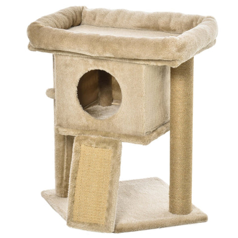 Rootz Cat Scratching Post - Cat Play Station - Cat Rest Station - Ultimate Play - Claw Sharpening - High-Quality Construction - 40W x 40D x 57H cm