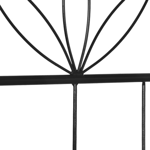 Rootz Treillis Garden Set of 2 - Plant Support - Metal Climbing Grid - Enhances Garden Elegance - 51 x 152 cm Black