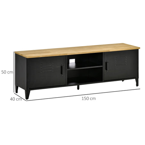 Rootz TV Cabinet - TV Shelf - TV Table - Stylish & Functional Storage - 150cm x 40cm x 50cm