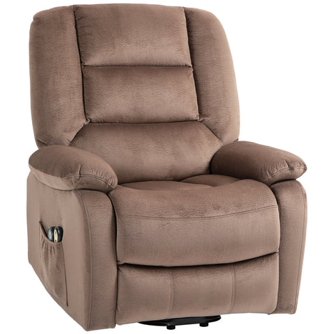 Rootz Electric TV Chair - Recliner Chair - Massage Recliner - Thick Padding - 135° Adjustable Backrest - Footrest - 90W x 93D x 110H cm.